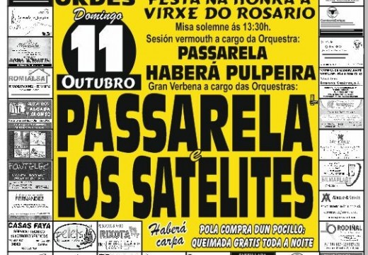 Festa do Rosario, este domingo en Santa Cruz de Montaos